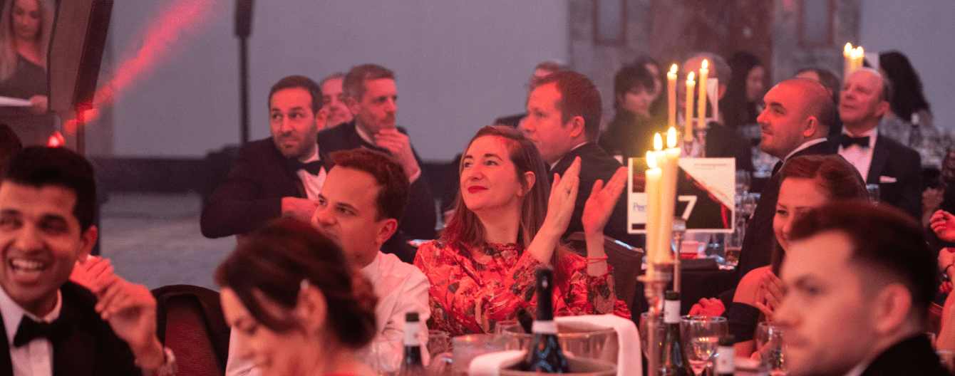 People sitting together at a Citeline Award event.