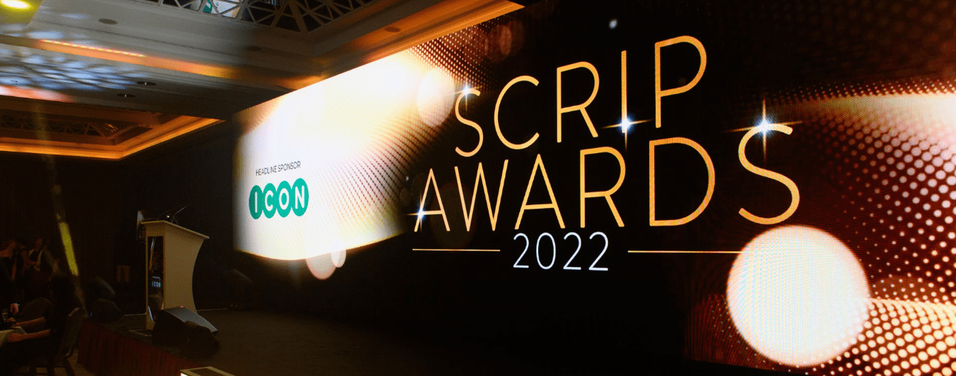 Hero banner for 2022 Scrip Awards