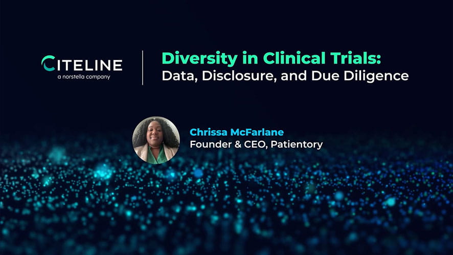 Watch a video snippet of Chrissa McFarlane speaking about Diversity in Clinical Trials.