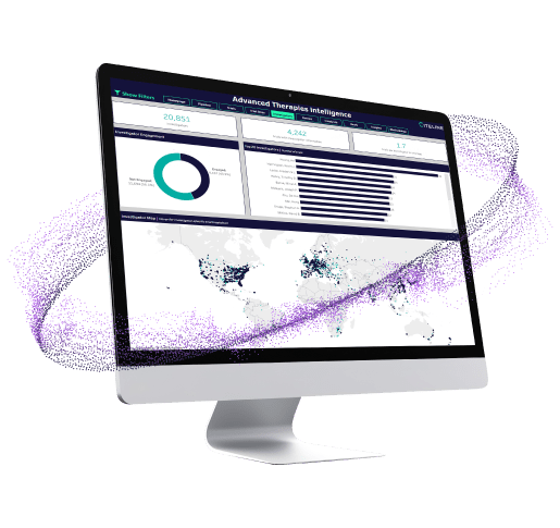 Screenshot of the Advanced Therapies Intelligence product.