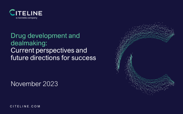 Drug Development and Dealmaking Webinar poster announcement.