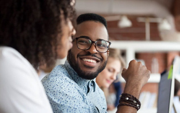 Man exploring options for a diverse clinical trial.