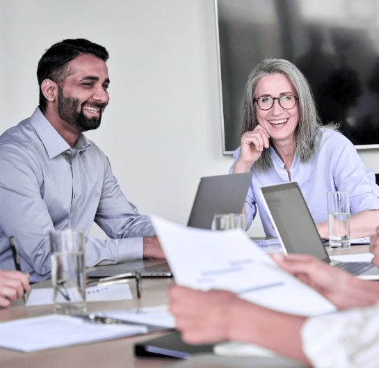 Professionals collaborating using Citeline's commercial solutions to optimize asset development and commercialization.