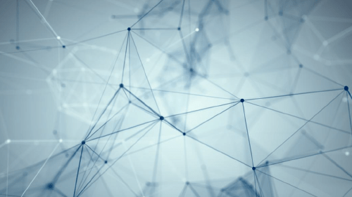 Network of dots and lines.